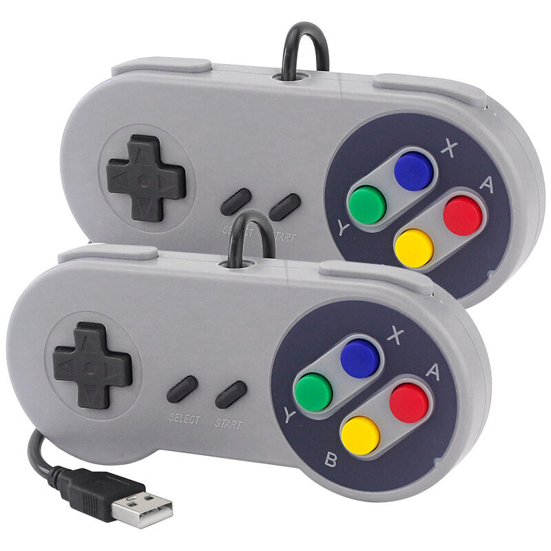 2 PC:n USB-peliohjain Retro Gaming Joystick -langallinen ohjain PC:lle NESPi RetroPie -peliohjain Raspberry Pi 4 B:lle hinta ja tiedot | Ohjain- ja laajennuskortit | hobbyhall.fi