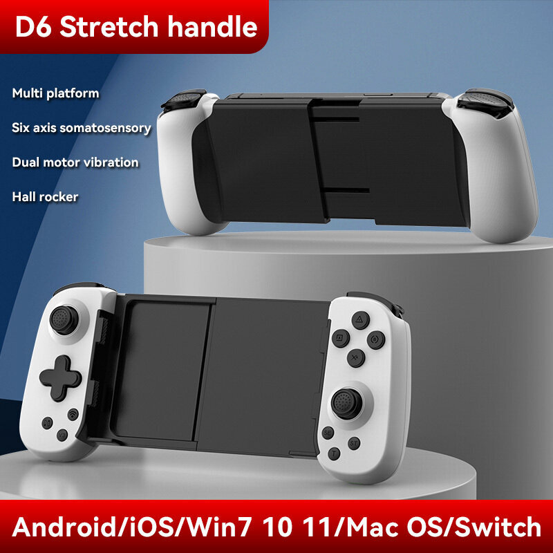 D8 USB Teleskooppinen langaton peliohjain Peliohjain Kahva sisäänvedettävä Joystick Android IOS PS3 PS4 Switch PC Matkapuhelimelle hinta ja tiedot | Ohjain- ja laajennuskortit | hobbyhall.fi