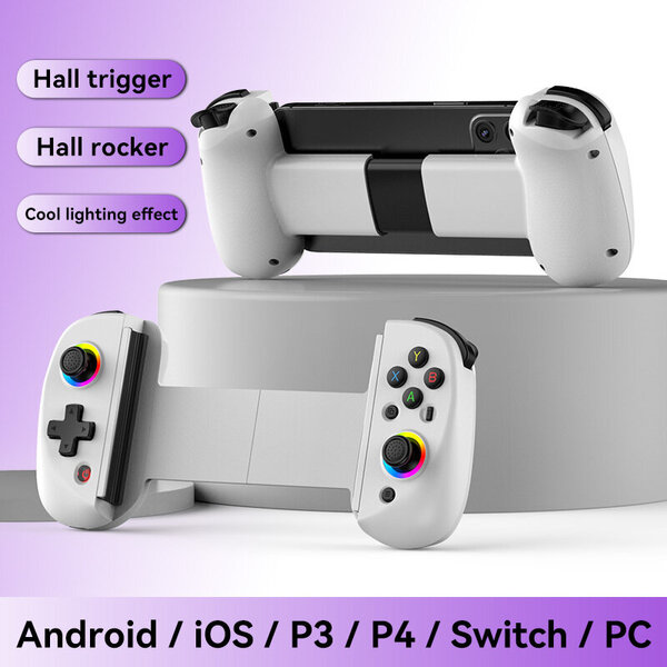 D8 USB Teleskooppinen langaton peliohjain Peliohjain Kahva sisäänvedettävä Joystick Android IOS PS3 PS4 Switch PC Matkapuhelimelle