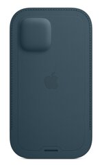 Apple iPhone 12 mini nahkatasku MagSafella, itämerensininen hinta ja tiedot | Puhelimen kuoret ja kotelot | hobbyhall.fi