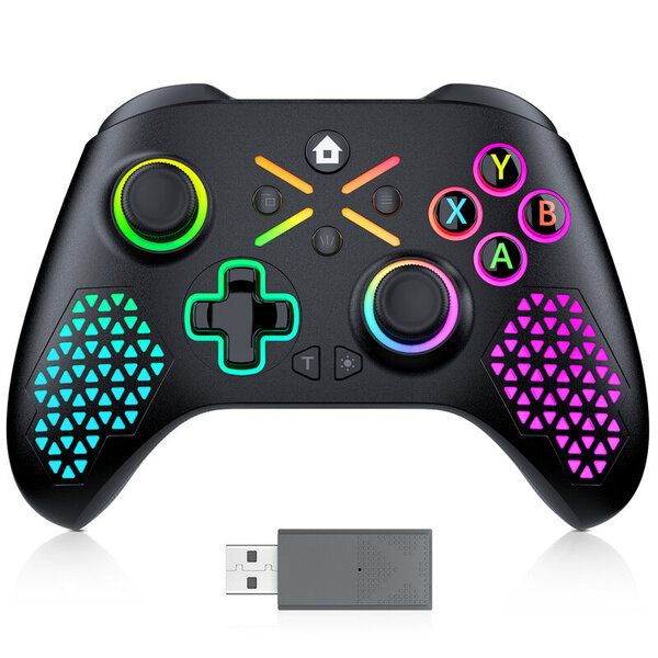 Peliohjain Xbox Series X, S, Xbox One Controle PC:lle, jossa on 650 mAh:n akku langaton ohjain, monitoimiohjain