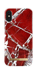 iDeal of Sweden suojakuori - iPhone X/Xs Scarlet Red Marble hinta ja tiedot | Puhelimen kuoret ja kotelot | hobbyhall.fi