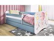 Lastensänky patjalla ja laatikolla Kocot Kids BabyDreams Blue balloon, sininen/valkoinen hinta ja tiedot | Lastensängyt | hobbyhall.fi