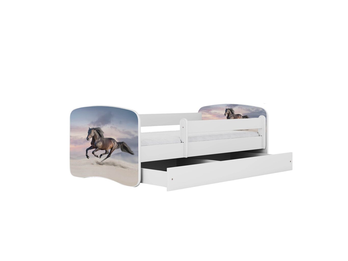 Lastensänky patjalla Kocot Kids BabyDreams White galloping horse, eri värejä hinta ja tiedot | Lastensängyt | hobbyhall.fi