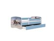 Lastensänky patjalla Kocot Kids BabyDreams Blue galloping horse, sininen hinta ja tiedot | Lastensängyt | hobbyhall.fi