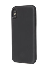 Decoded Leather Back Cover for iPhone Xs Max Black hinta ja tiedot | Puhelimen kuoret ja kotelot | hobbyhall.fi