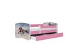 Lastensänky ilman patjaa, laatikolla Kocot Kids BabyDreams Pink galloping horse, vaaleanpunainen hinta ja tiedot | Lastensängyt | hobbyhall.fi