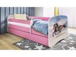 Lastensänky ilman patjaa, laatikolla Kocot Kids BabyDreams Pink galloping horse, vaaleanpunainen hinta ja tiedot | Lastensängyt | hobbyhall.fi