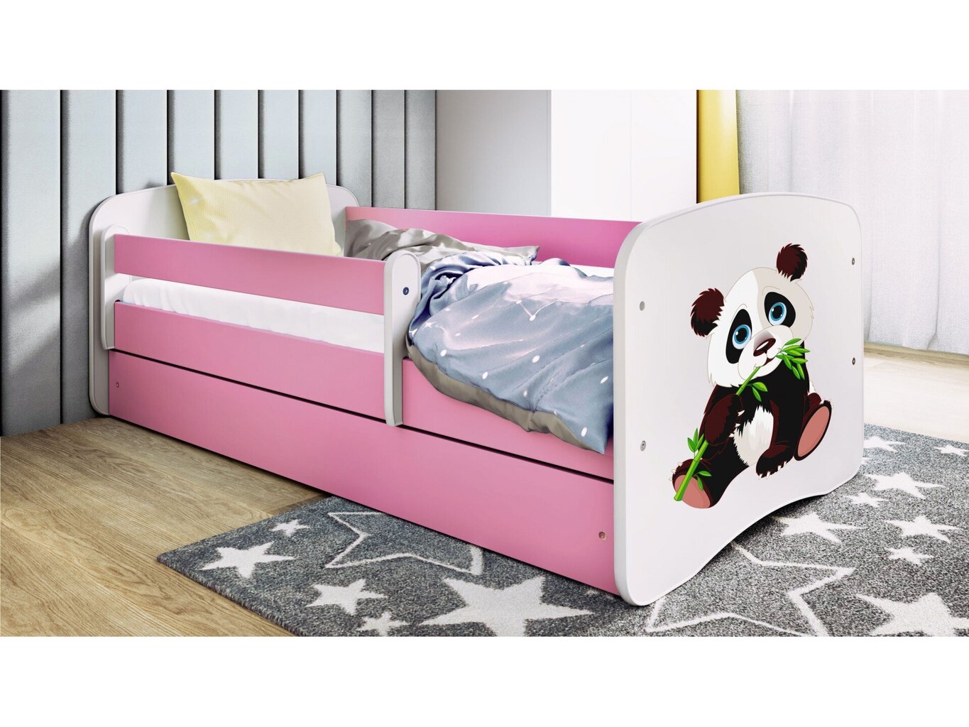 Lastensänky ilman patjaa ja laatikkoa Kocot Kids BabyDreams Pink panda 2, vaaleanpunainen hinta ja tiedot | Lastensängyt | hobbyhall.fi