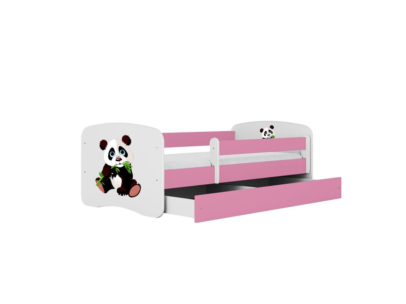 Lastensänky ilman patjaa, laatikolla Kocot Kids BabyDreams Pink panda 2, vaaleanpunainen hinta ja tiedot | Lastensängyt | hobbyhall.fi