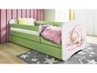 Lastensänky ilman patjaa, laatikolla Kocot Kids BabyDreams Green dream, vihreä hinta ja tiedot | Lastensängyt | hobbyhall.fi