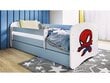 Lastensänky patjalla Kocot Kids BabyDreams Blue Spiderman, sininen/valkoinen hinta ja tiedot | Lastensängyt | hobbyhall.fi