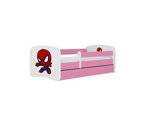 Lastensänky ilman patjaa, laatikolla Kocot Kids BabyDreams Pink spiderman, vaaleanpunainen hinta ja tiedot | Lastensängyt | hobbyhall.fi