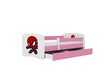 Lastensänky ilman patjaa ja laatikkoa Kocot Kids BabyDreams Pink spiderman, vaaleanpunainen hinta ja tiedot | Lastensängyt | hobbyhall.fi