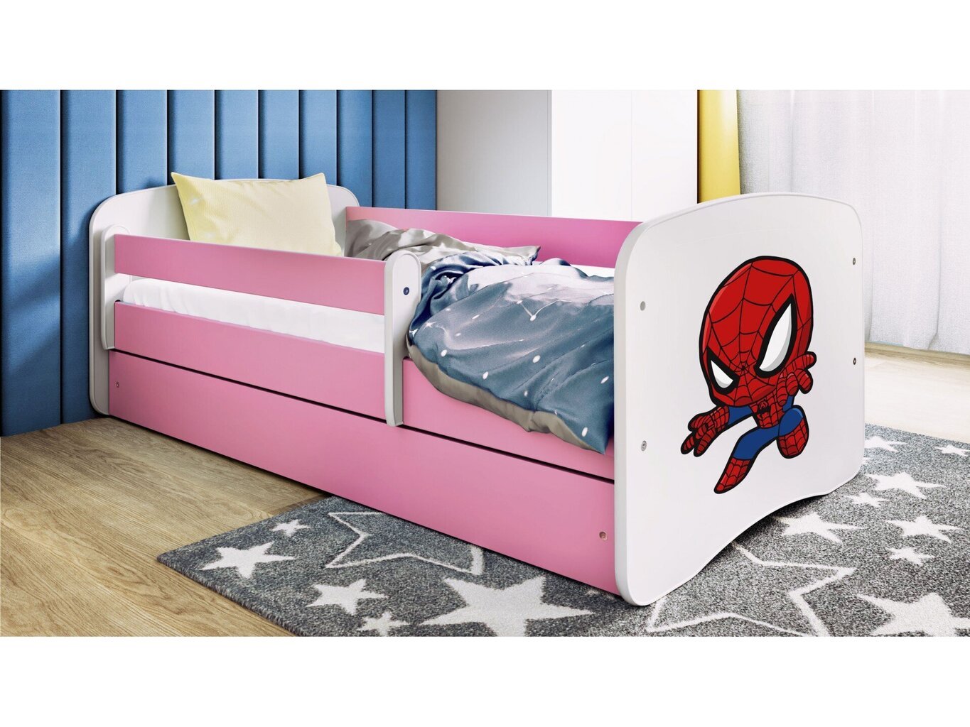 Lastensänky ilman patjaa ja laatikkoa Kocot Kids BabyDreams Pink spiderman, vaaleanpunainen hinta ja tiedot | Lastensängyt | hobbyhall.fi