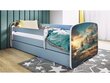 Lastensänky patjalla Kocot Kids BabyDreams Blue ship, sininen/valkoinen hinta ja tiedot | Lastensängyt | hobbyhall.fi