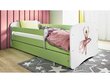 Lastensänky patjalla Kocot Kids BabyDreams Green dancer, vihreä hinta ja tiedot | Lastensängyt | hobbyhall.fi