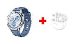 Huawei Watch GT 5 Blue 46mm + Huawei FreeBuds 5i Ceramic White hinta ja tiedot | Älykellot | hobbyhall.fi