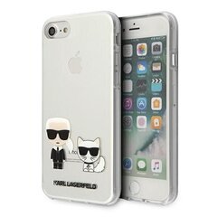 KLHCI8LCKTR Karl Lagerfeld Glitter Signature Cover, iPhone 7/8 Plus, Transparent hinta ja tiedot | Karl Lagerfeld Puhelimet, älylaitteet ja kamerat | hobbyhall.fi