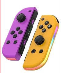 Nintendo Switch JoyCon Wireless, violetti-oranssi hinta ja tiedot | Ohjain- ja laajennuskortit | hobbyhall.fi