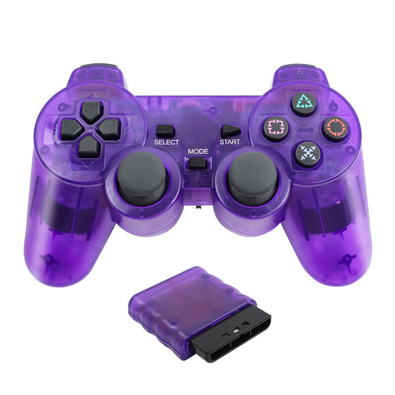 JCD Wireless Gamepad Sony PS2 -konsoli Joystick 2.4G Double Vibration Shock Joypad USB PC Game Controller hinta ja tiedot | Ohjain- ja laajennuskortit | hobbyhall.fi