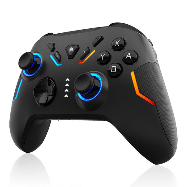 NE Wireless Switch Pro -ohjaimet peliohjaimet Turbo RGB Joystickillä Nintendo Switchille/Lite/OLED/Android/iOS/PC/Gamerille