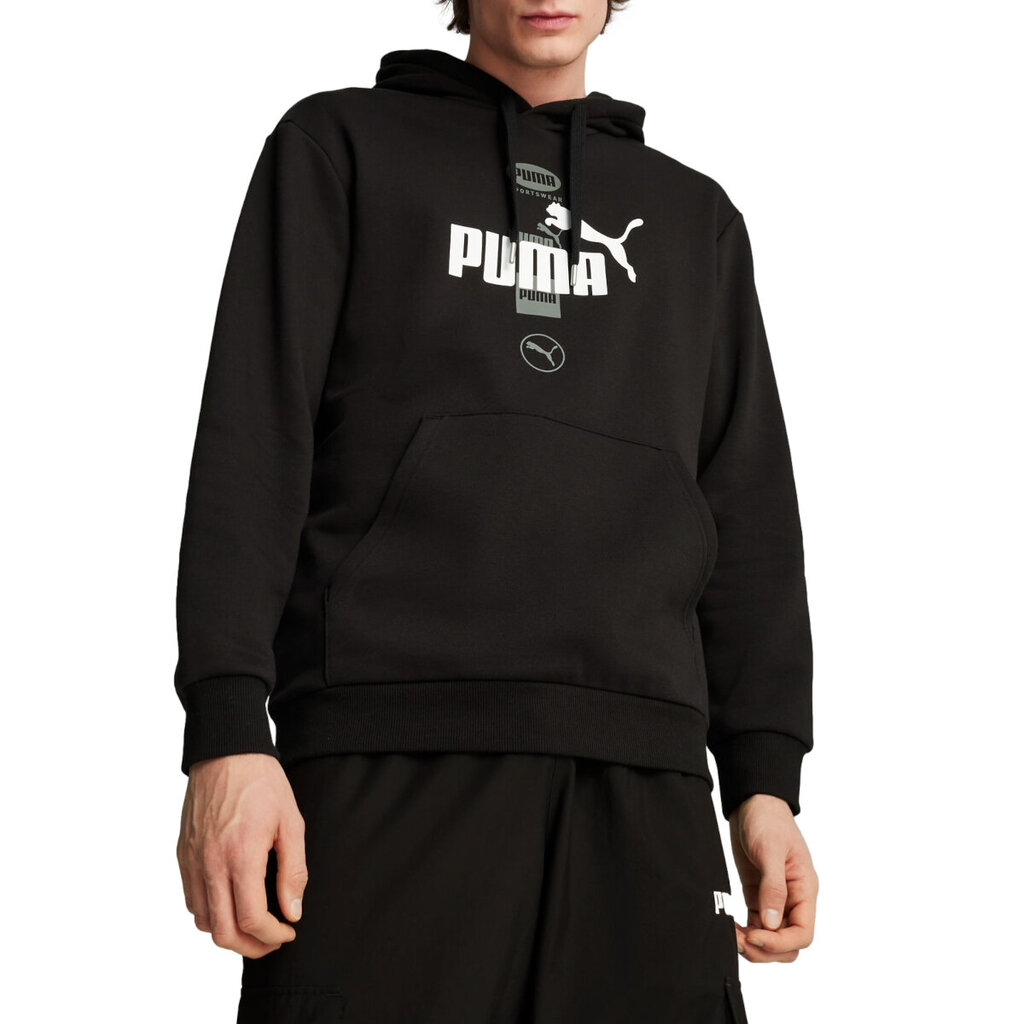 Power graphic hoodie fl puma 68174101 vīriešiem juoda miehet musta 68174101 hinta ja tiedot | Miesten puserot ja hupparit | hobbyhall.fi