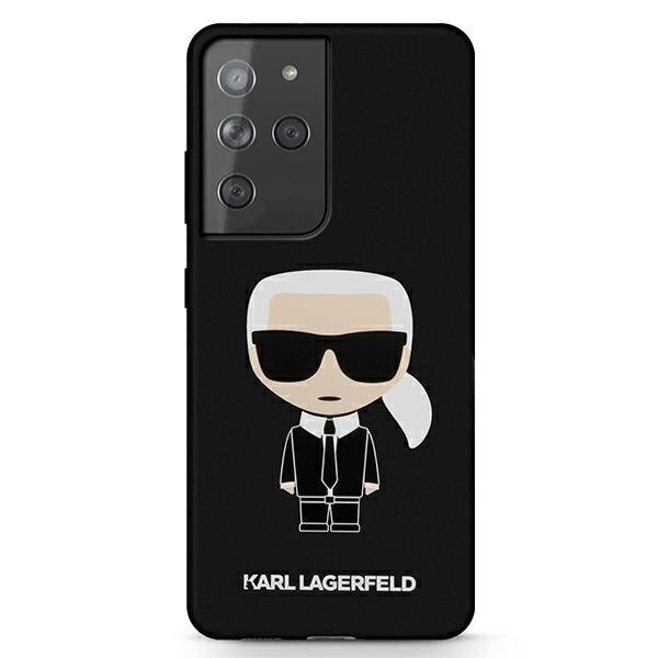 Karl Lagerfeld KLHCS21LSLFKBK mallille S21 Ultra G998, musta hinta ja tiedot | Puhelimen kuoret ja kotelot | hobbyhall.fi