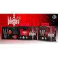 Darts Harrows Plexus Darts 90% Steeltip, 3 kpl, musta, punainen hinta ja tiedot | Darts | hobbyhall.fi