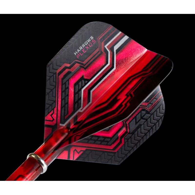 Darts Harrows Plexus Darts 90% Steeltip, 3 kpl, musta, punainen hinta ja tiedot | Darts | hobbyhall.fi