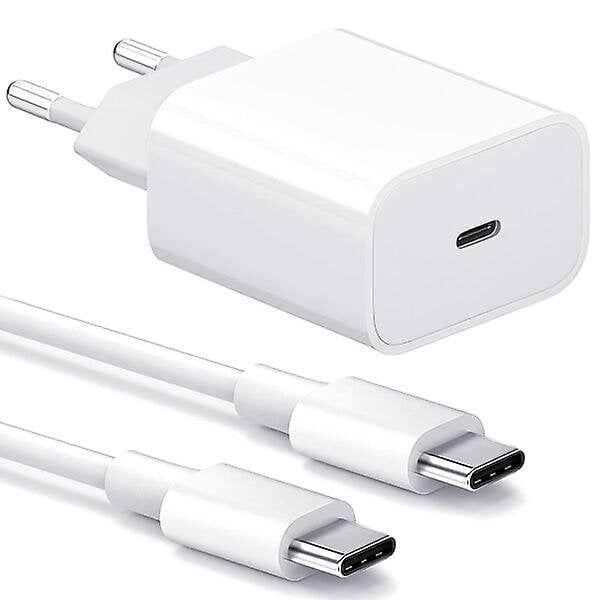 Samsung Laturi - Pikalaturi 20w Usb -c - Virtalähde + kaapeli 2m Valkoinen hinta ja tiedot | Paristolaturit | hobbyhall.fi