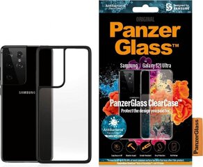 PanzerGlass ClearCase Suojakuori, Samsung Galaxy S21 Ultra, musta hinta ja tiedot | Puhelimen kuoret ja kotelot | hobbyhall.fi