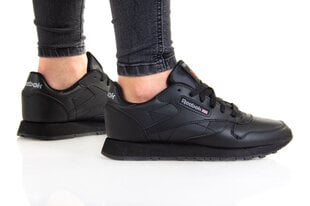 Naisten urheilukengät Reebok CL LTHR GZ6094, musta hinta ja tiedot | Naisten urheilu- ja vapaa-ajan kengät | hobbyhall.fi