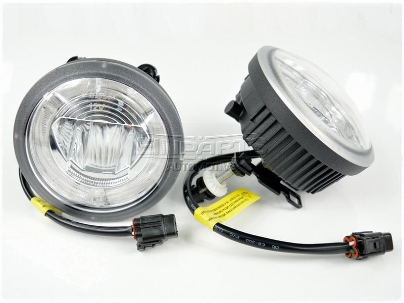 EinParts DL18 Päiväajovalot LED DRL Sumuvalot 6000K 12/24V Chevrolet Ford Mustang GMC Pontiac hinta ja tiedot | Ajovalot | hobbyhall.fi