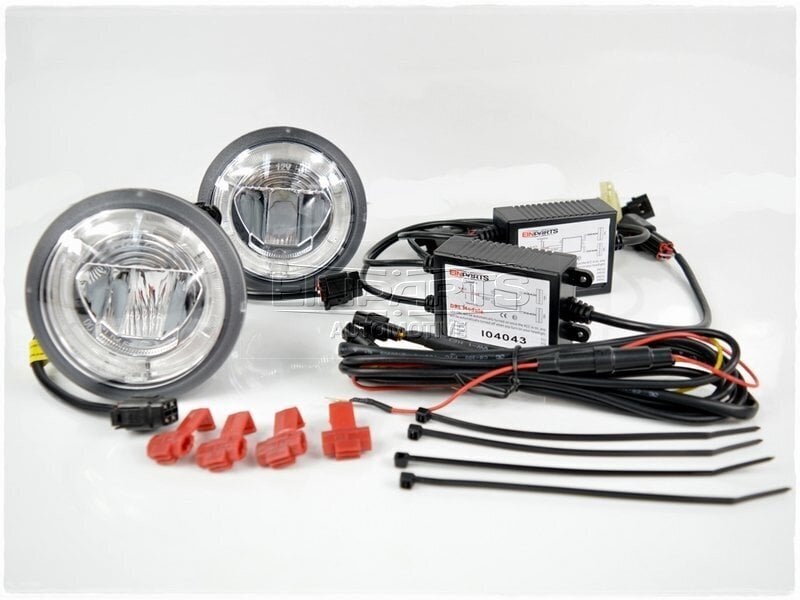 EinParts DL18 Päiväajovalot LED DRL Sumuvalot 6000K 12/24V Chevrolet Ford Mustang GMC Pontiac hinta ja tiedot | Ajovalot | hobbyhall.fi