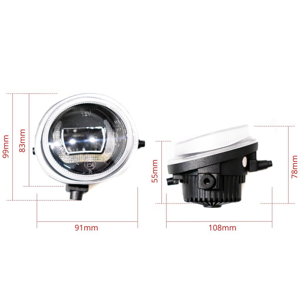 EinParts DL36 Päiväajovalot LED DRL Sumuvalot 6000K 12/24V Mazda 2/3/5/6, CX-5/7/9 hinta ja tiedot | Ajovalot | hobbyhall.fi