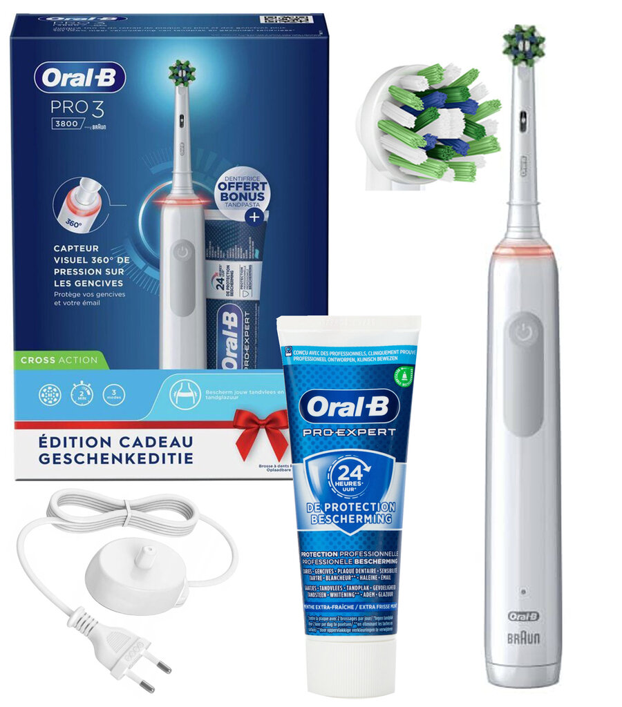 Oral-B Pro 3 3800 hinta ja tiedot | Sähköhammasharjat | hobbyhall.fi