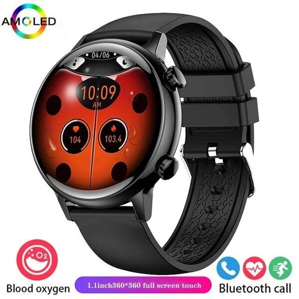 Uusi HK39 Adult's Smartwatch 2024 18MM HD Screen NFC Bluetooth Call Vedenpitävä aikuisten älykello Android IOS:lle