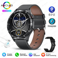 Uusi GT4 Max Smart Watch 1,43 tuuman 466 * 466 näytön chatGPT-älykello Bluetooth-puhelut NFC-kompassi GPS IP68 vedenpitävät älykellot hinta ja tiedot | Kellot | hobbyhall.fi