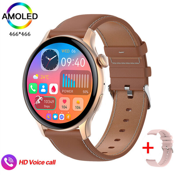 2024 SmartWatch Adult 466*466 1,43" HD-näyttö aina näyttöaika Bluetooth-puhelu IP68 vedenpitävä urheiluälykello aikuisille