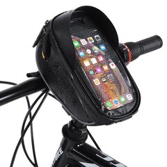 Wozinsky Bicycle Front Frame Handlebar Bag Touch Screen Phone Holder 1L black (WBB16BK) hinta ja tiedot | Wozinsky Puhelimet, älylaitteet ja kamerat | hobbyhall.fi