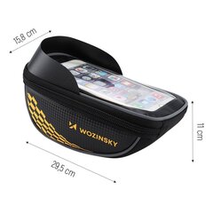 Wozinsky Bicycle Front Frame Handlebar Bag Touch Screen Phone Holder black (WBB18BK) hinta ja tiedot | Wozinsky Puhelimet, älylaitteet ja kamerat | hobbyhall.fi
