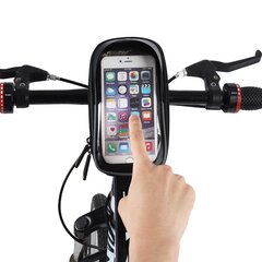 Wozinsky Bicycle Front Frame Handlebar Bag Touch Screen Phone Holder black (WBB18BK) hinta ja tiedot | Puhelimen kuoret ja kotelot | hobbyhall.fi