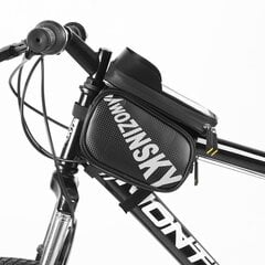 Wozinsky pyörän etuvarasto irrotettava laukku polkupyörän runko puhelimen kuori musta (WBB21BK) hinta ja tiedot | Puhelimen kuoret ja kotelot | hobbyhall.fi