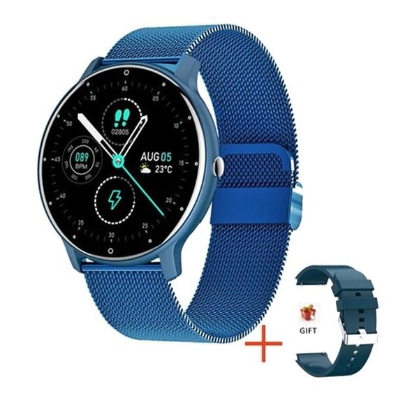 Uusi Smart Watch Adult Lady Sport Fitness Älykello Sleep Sykemittari Vedenpitävä aikuisten kello IOS Androidille