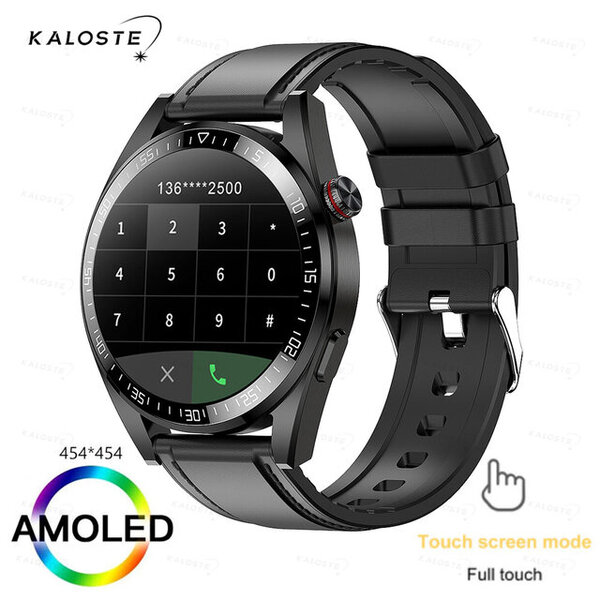 Kellot 8G RAM 454*454 SmartWatch Adult Näyttää aina ajan Bluetooth-puhelu Paikallinen musiikki Älykello Android ios Kello