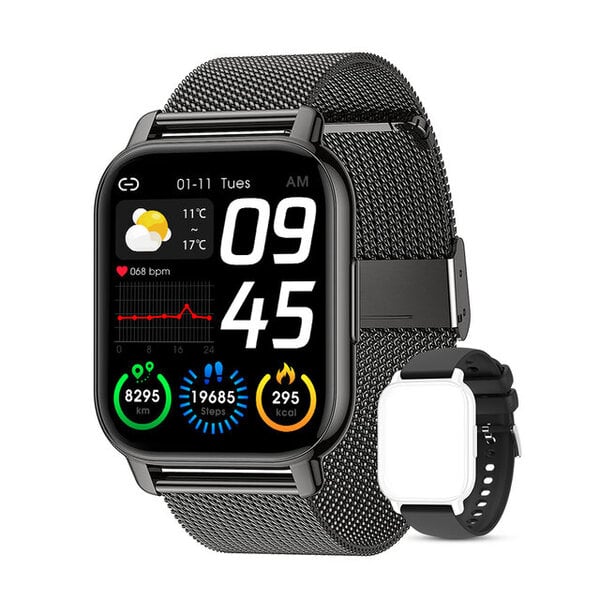 1,85 tuuman Bluetooth Call Smart Watch Adult IP68 -vedenpitävä Sport Fitness -sykemittari älykello Android IOS:lle