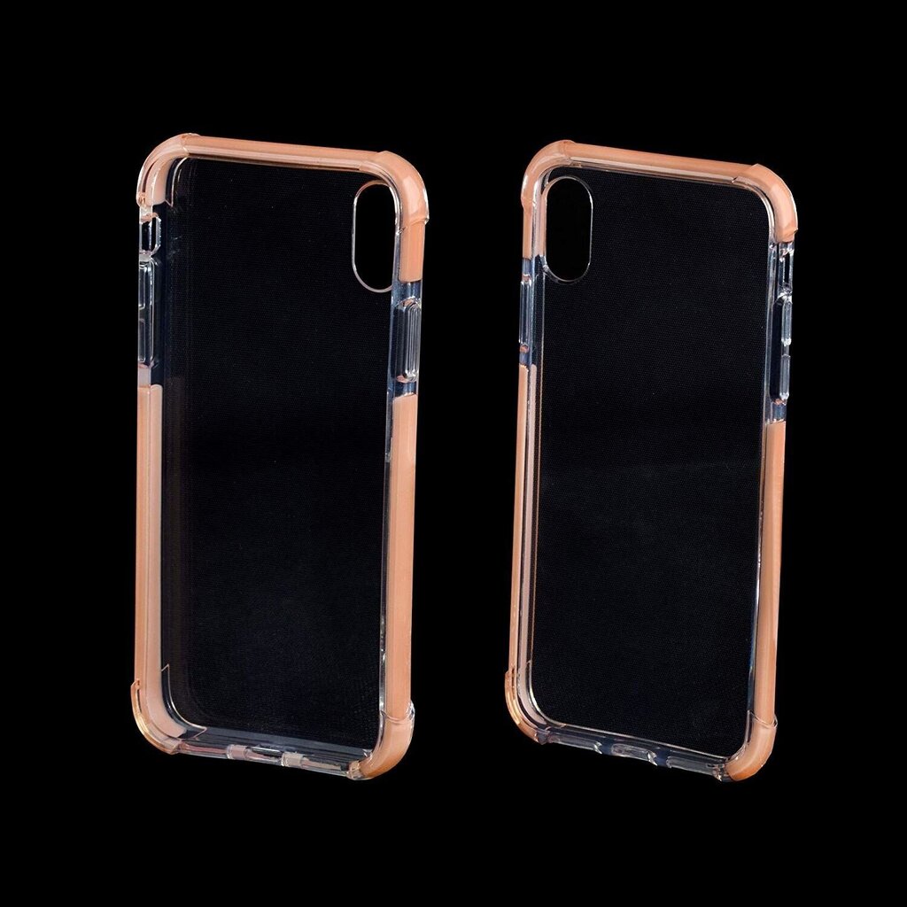 Puhelinkuori Xcessor Clear Hybrid TPU Apple iPhone X / iPhone XS, kirkas / pastelli persikka hinta ja tiedot | Puhelimen kuoret ja kotelot | hobbyhall.fi