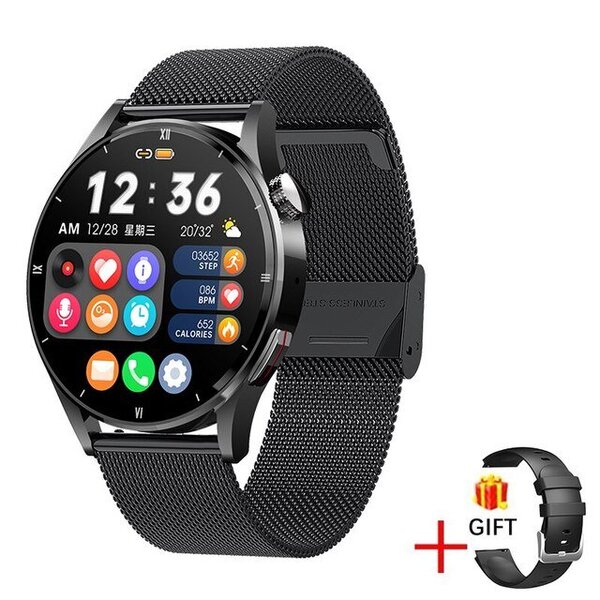 Älykello aikuisille, täysi kosketusnäyttö Sport Fitness Watch Adult IP67 vedenpitävä Bluetooth Android IOS-älykello Adult