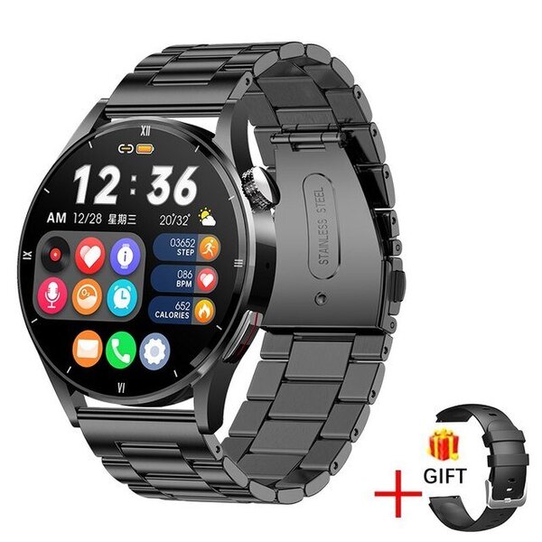 Älykello aikuisille, täysi kosketusnäyttö Sport Fitness Watch Adult IP67 vedenpitävä Bluetooth Android IOS-älykello Adult